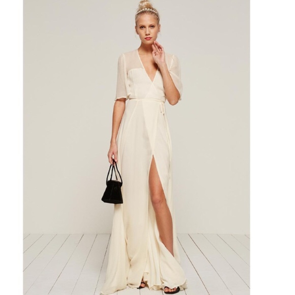 Reformation Ivory Julienne Dress!!
